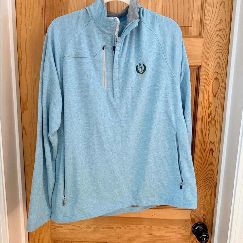Zero Restrictions Light Blue Quarter-Zip Pullover